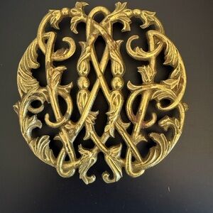 Colonial Williamsburg Cypher Brass Triver 1950